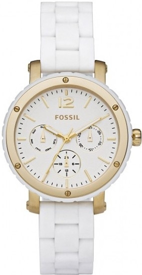 Correa de reloj Fossil BQ9405 Acero inoxidable Blanco 16mm